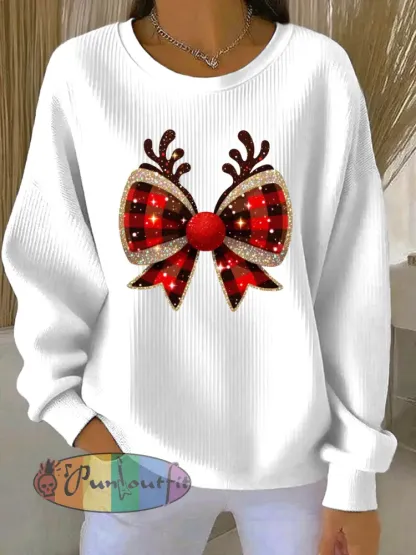 Women’s Christmas Print Casual Sweatshirt