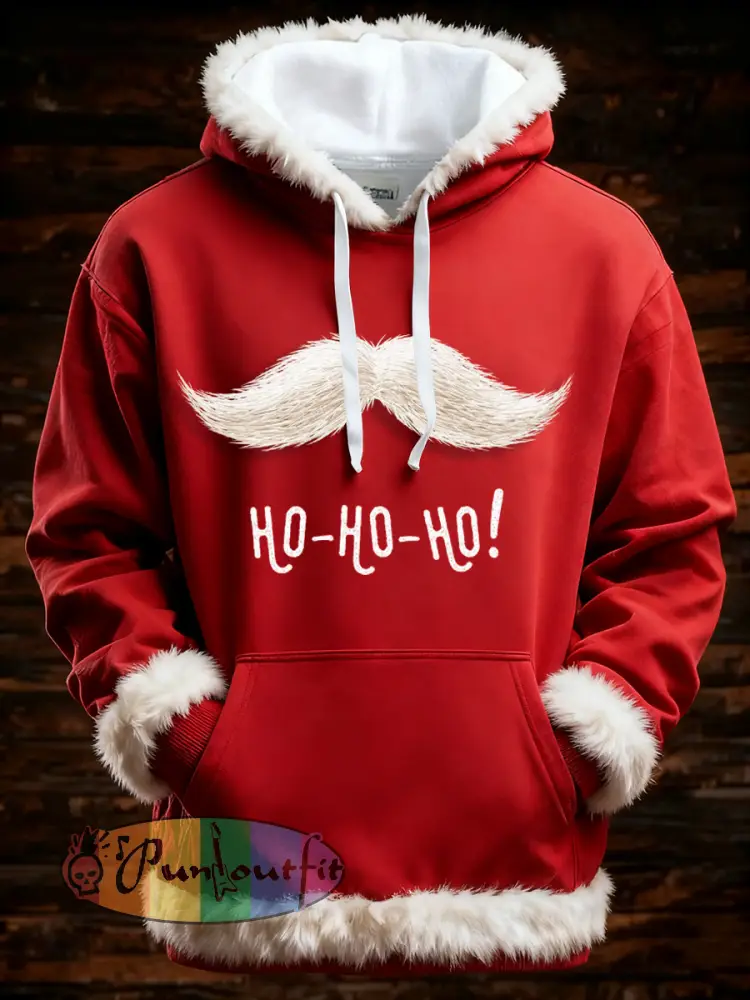 Men’s Christmas Santa Ho Ho Ho Oversized Hoodie