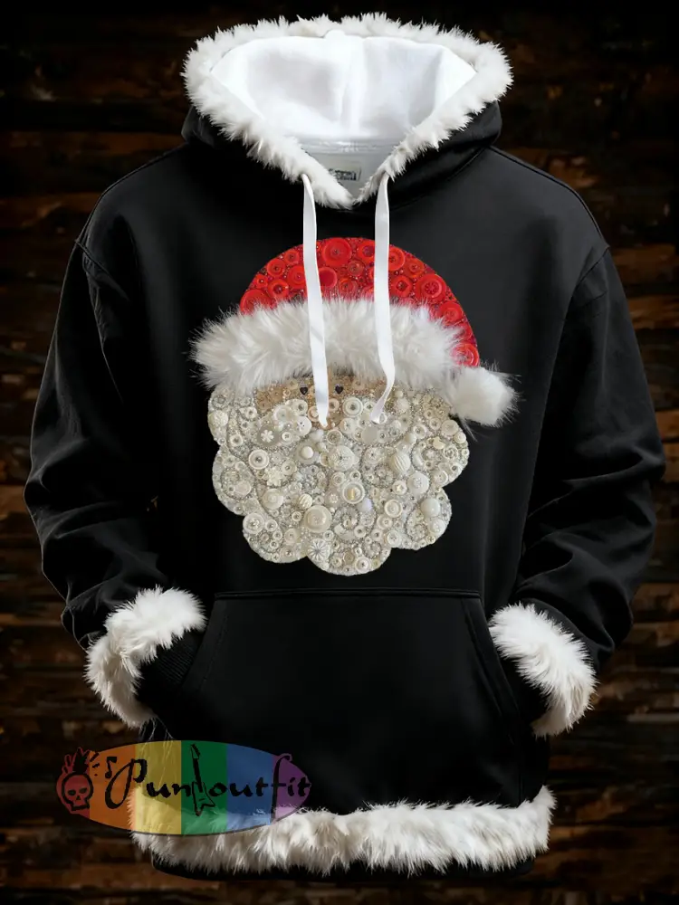 Men’s Christmas Santa Art Oversized Hoodie