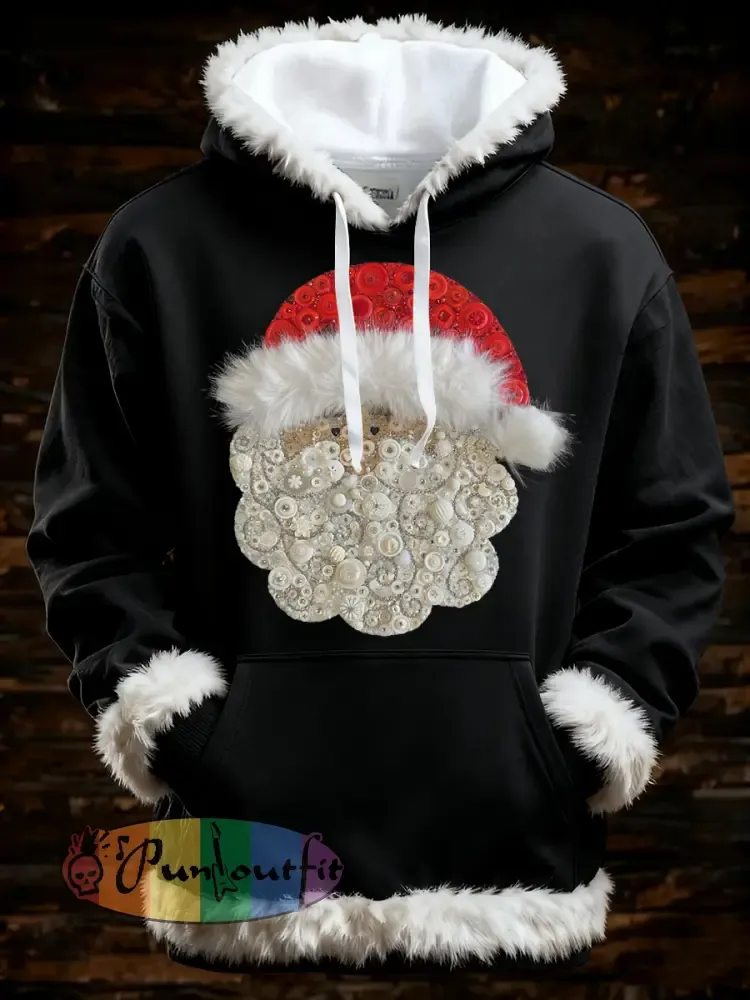 Men’s Christmas Santa Art Oversized Hoodie
