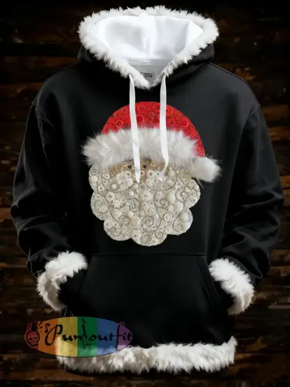Men’s Christmas Santa Art Oversized Hoodie