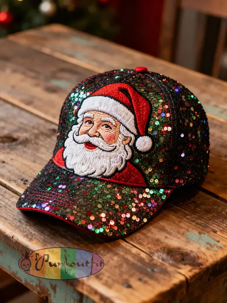 Unisex Christmas Art Printed Hat - As picture · ONE