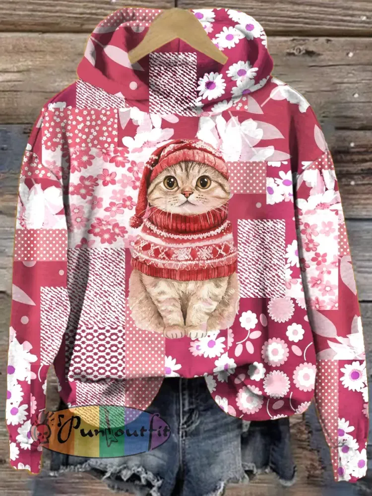 Women’s Christmas Art Print Sweater