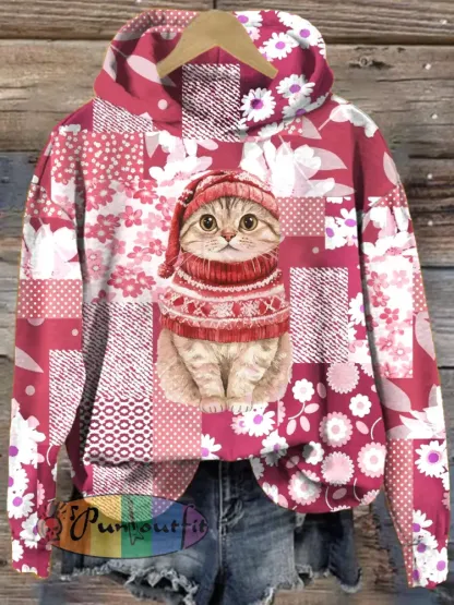 Women’s Christmas Art Print Sweater