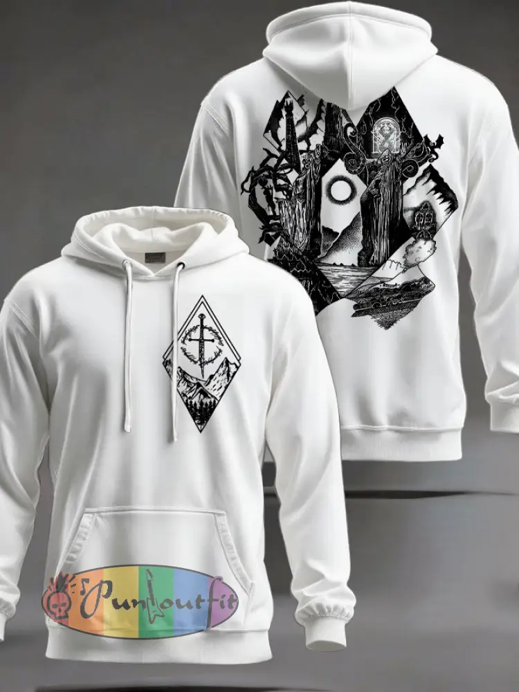 Unisex JRR Rings Books Lover Printed Hoodie