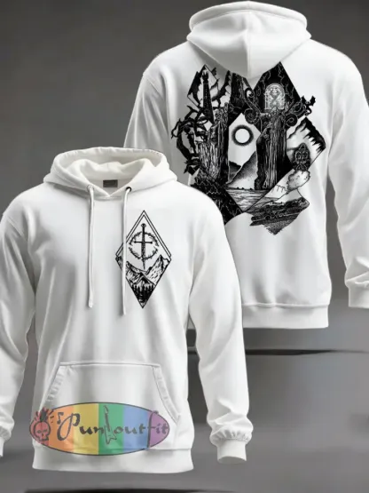 Unisex JRR Rings Books Lover Printed Hoodie