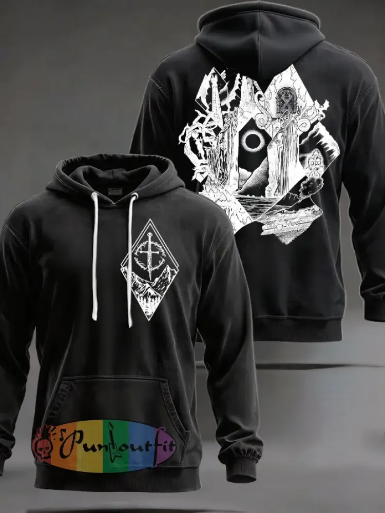 Unisex JRR Rings Books Lover Printed Hoodie