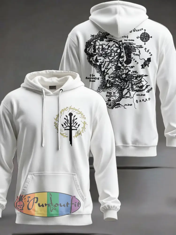 Unisex JRR Rings Books Lover Printed Hoodie