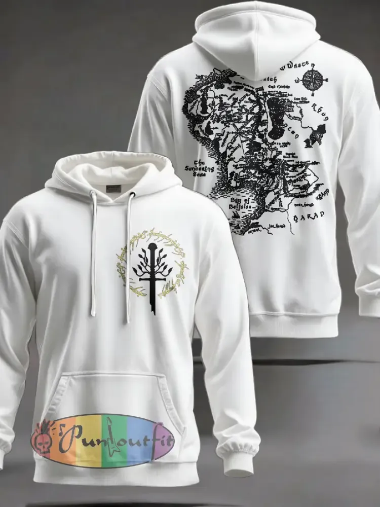 Unisex JRR Rings Books Lover Printed Hoodie