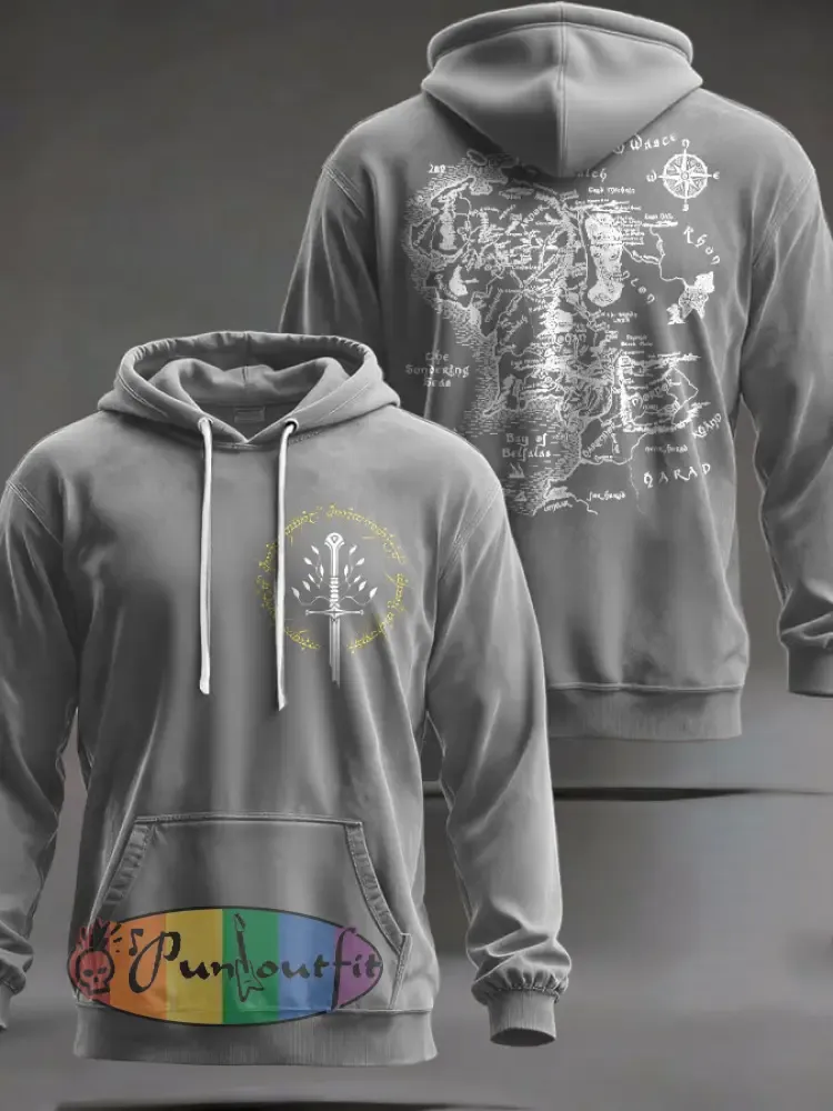 Unisex JRR Rings Books Lover Printed Hoodie