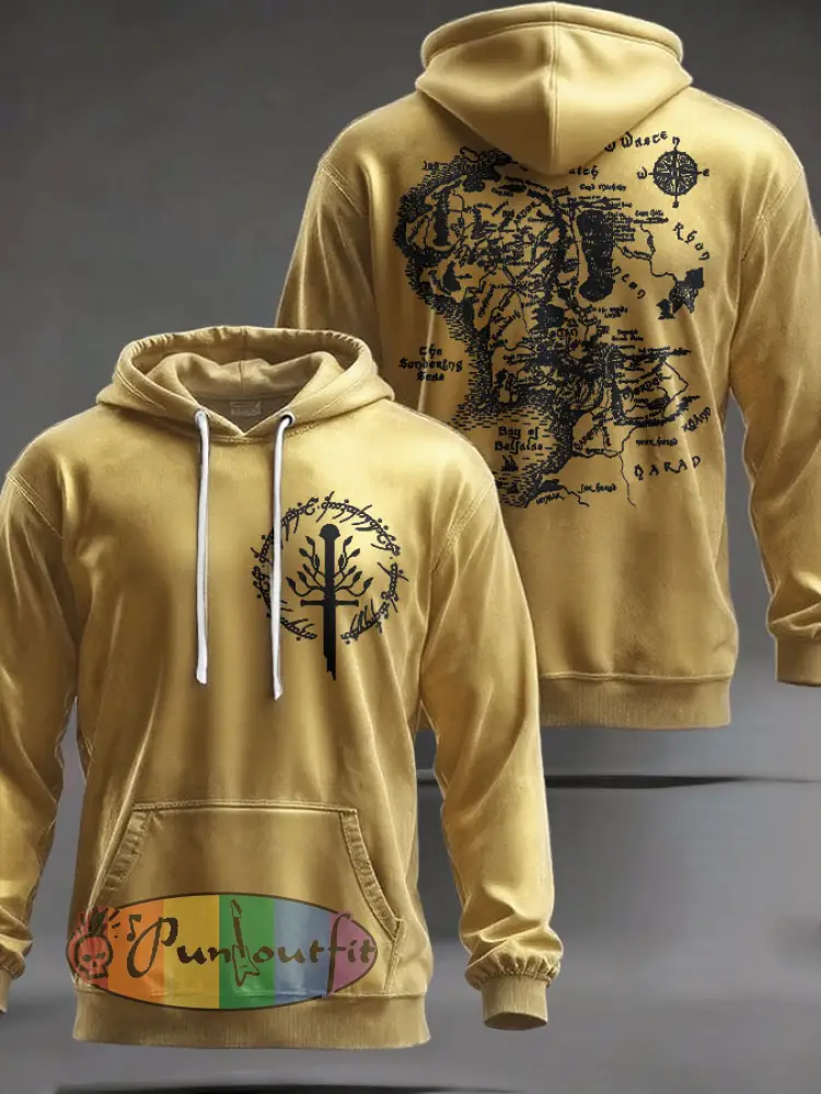 Unisex JRR Rings Books Lover Printed Hoodie