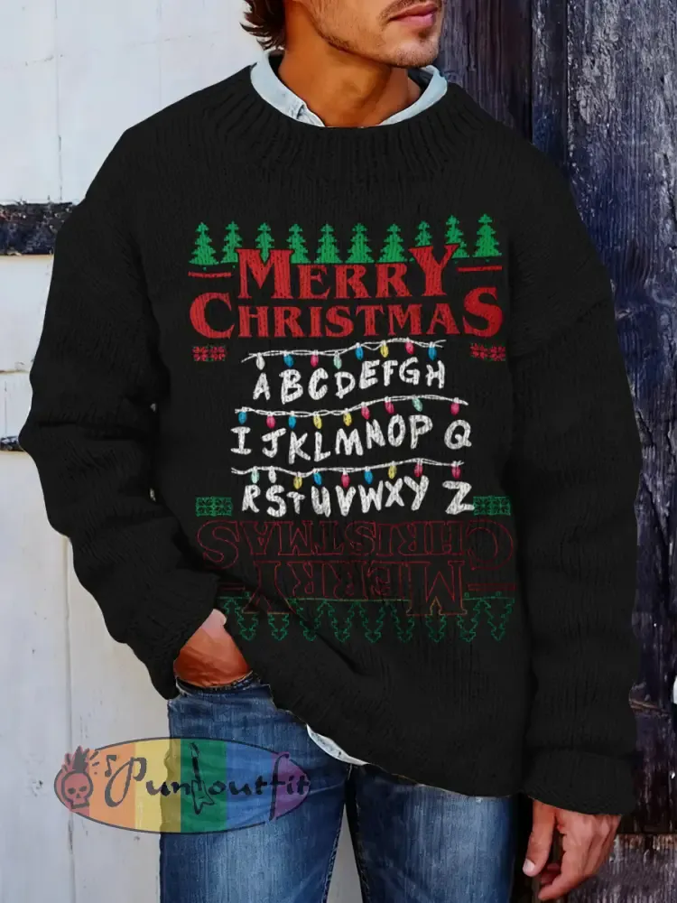 Men’s TV show Inspired Stranger Christmas T-shirt Sweater