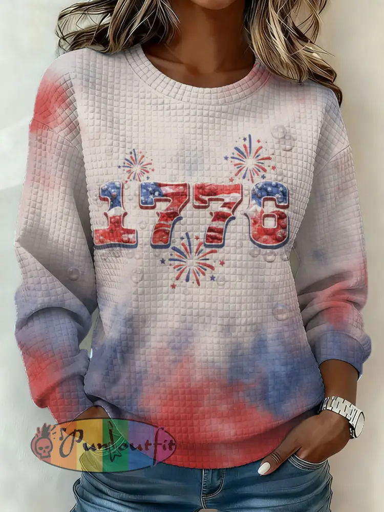 Women's American Anniversary Waffle Sweatshirt
