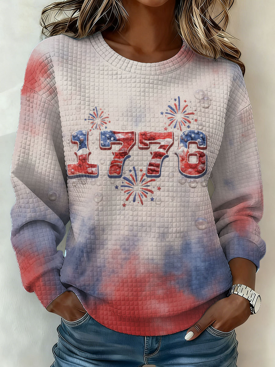 Women's American Anniversary Waffle Sweatshirt