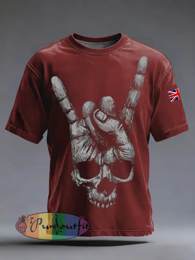 Men’s Skull Short Sleeves T-shirt