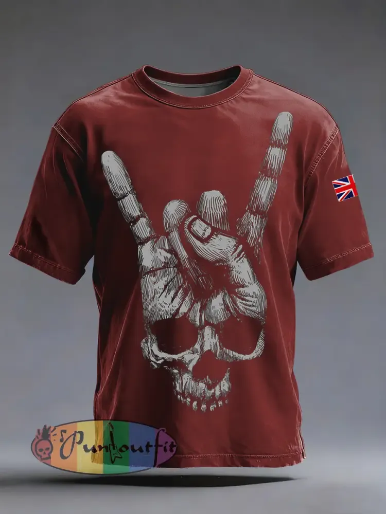 Men’s Skull Short Sleeves T-shirt