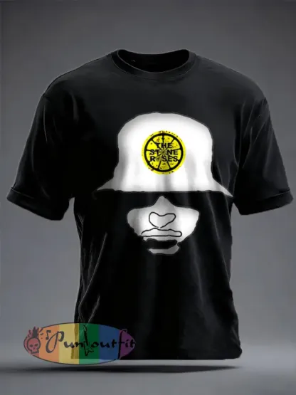 Unisex Lemon Roses Music Lover Printed T-shirt