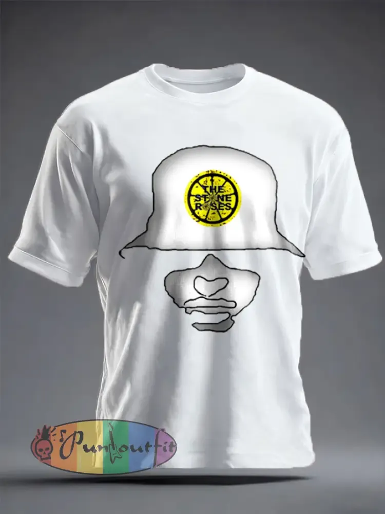 Unisex Lemon Roses Music Lover Printed T-shirt