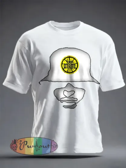 Unisex Lemon Roses Music Lover Printed T-shirt