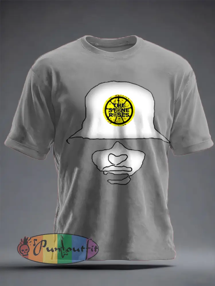 Unisex Lemon Roses Music Lover Printed T-shirt