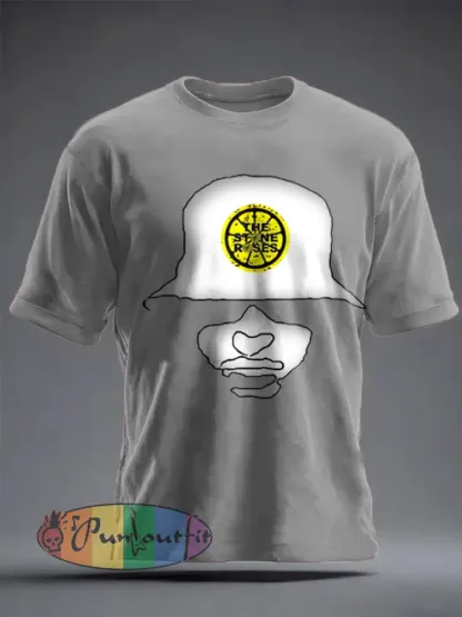 Unisex Lemon Roses Music Lover Printed T-shirt