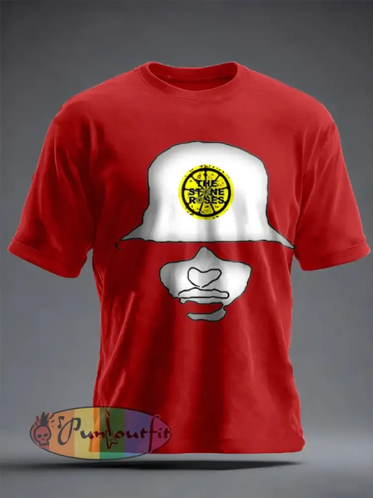 Unisex Lemon Roses Music Lover Printed T-shirt