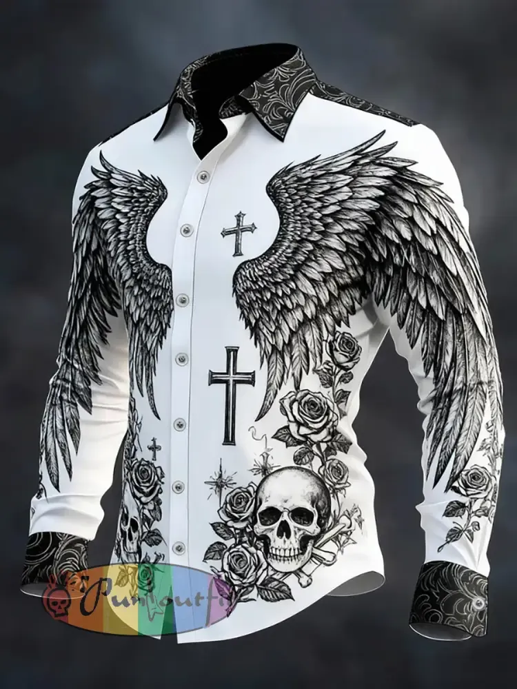 Men’s Gothic Dark Skull Shirt