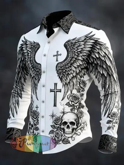 Men’s Gothic Dark Skull Shirt