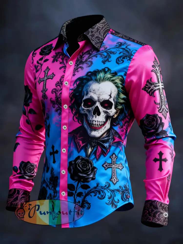 Men’s Gothic Dark Skull Shirt
