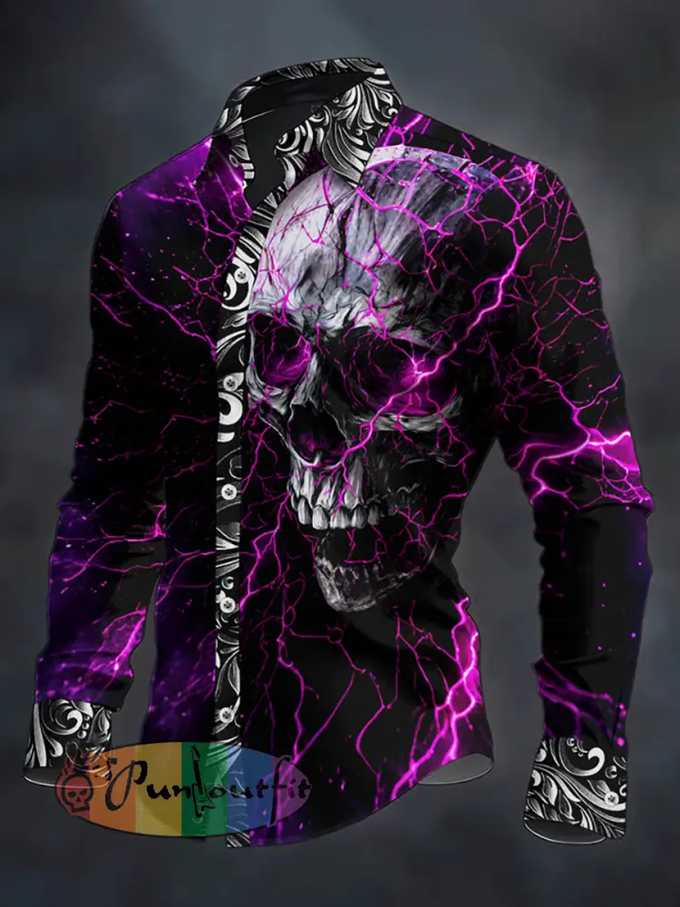 Men’s Gothic Dark Skull Shirt