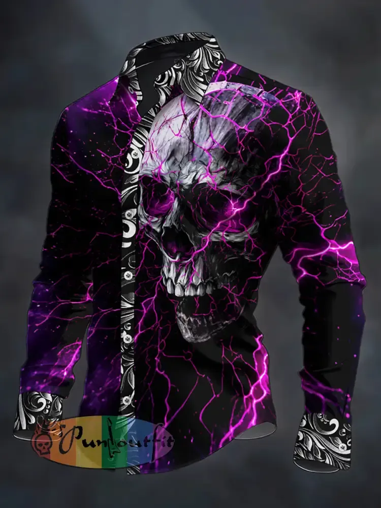 Men’s Gothic Dark Skull Shirt