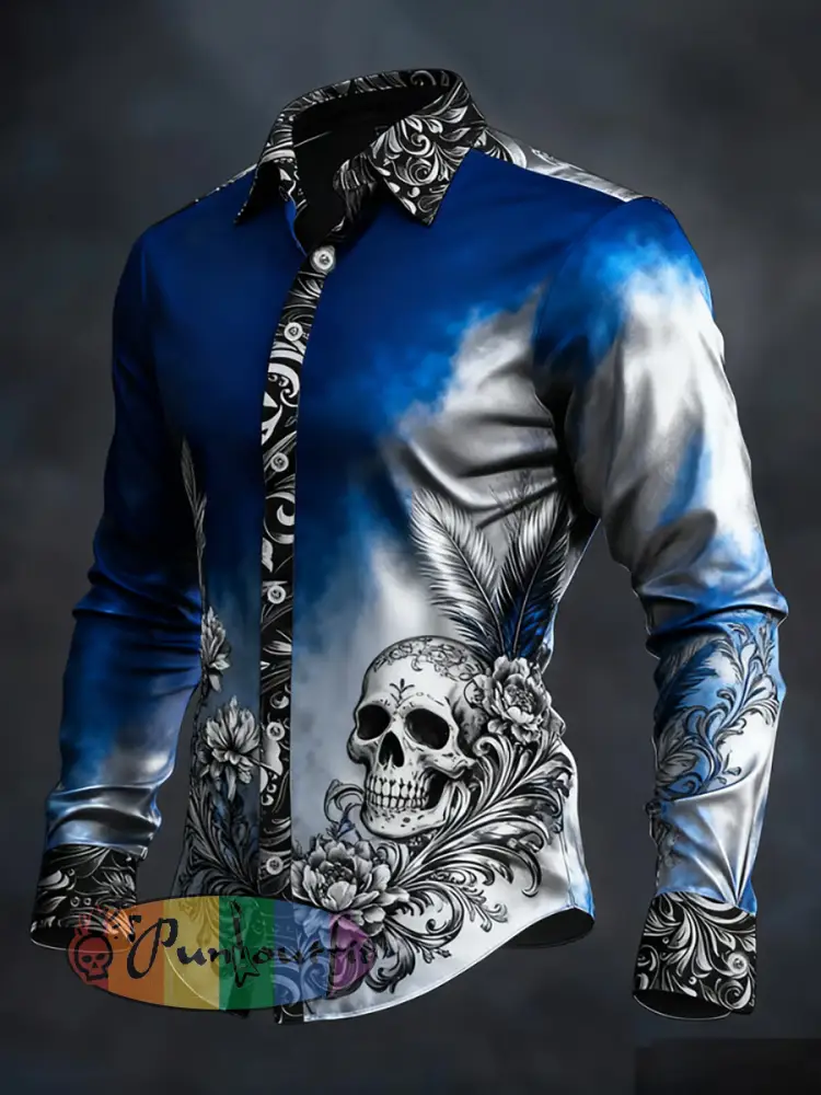 Men’s Gothic Dark Skull Shirt