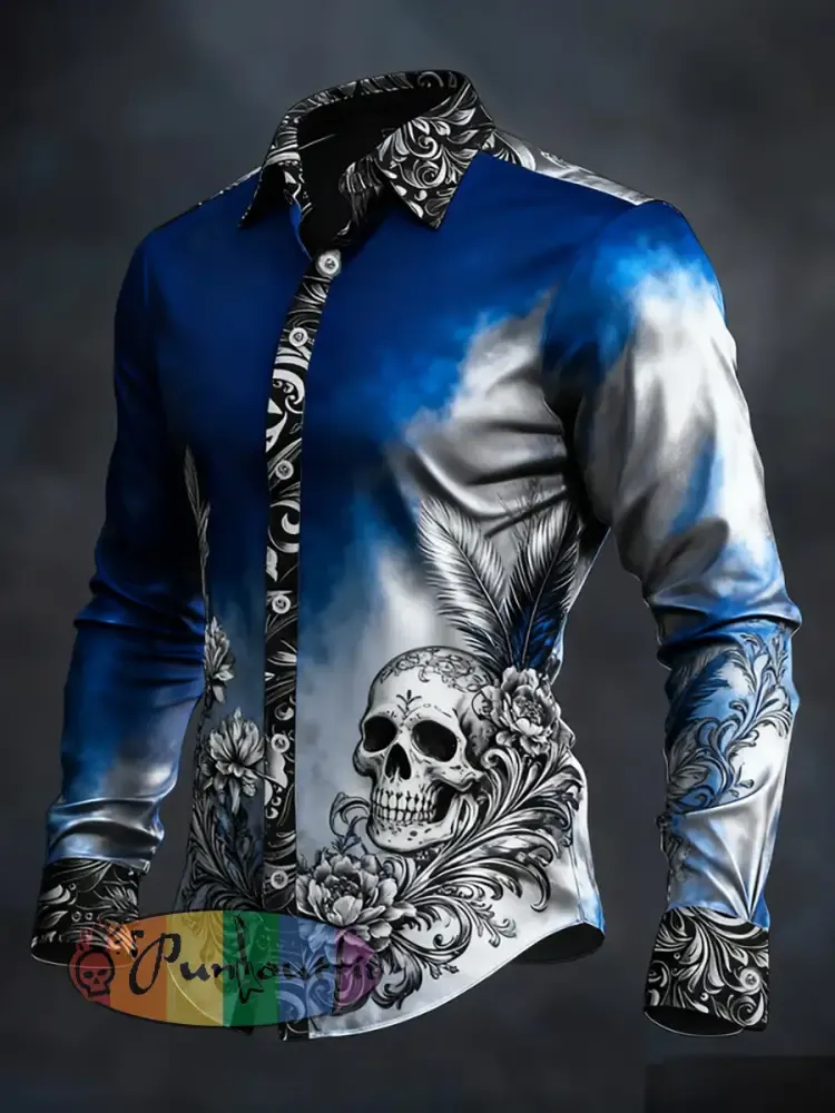 Men’s Gothic Dark Skull Shirt