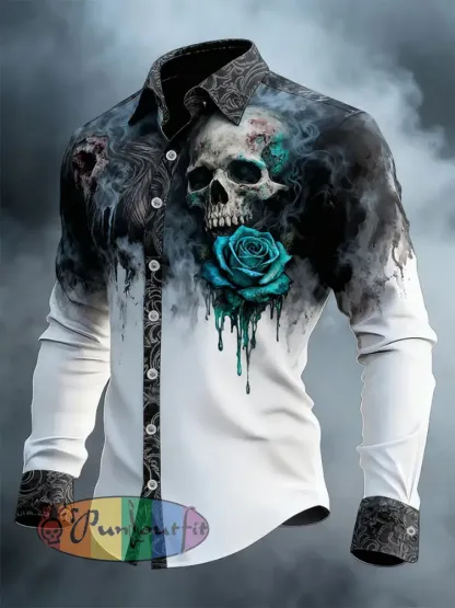 Men’s Gothic Dark Skull Shirt