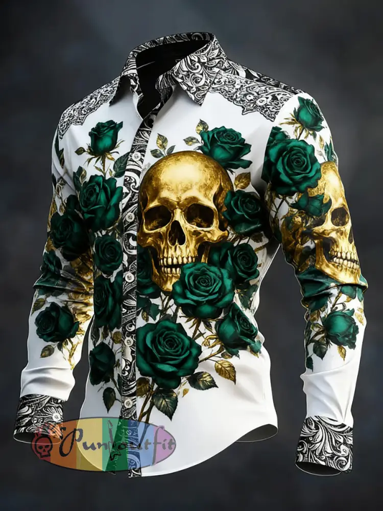 Men’s Gothic Dark Skull Shirt