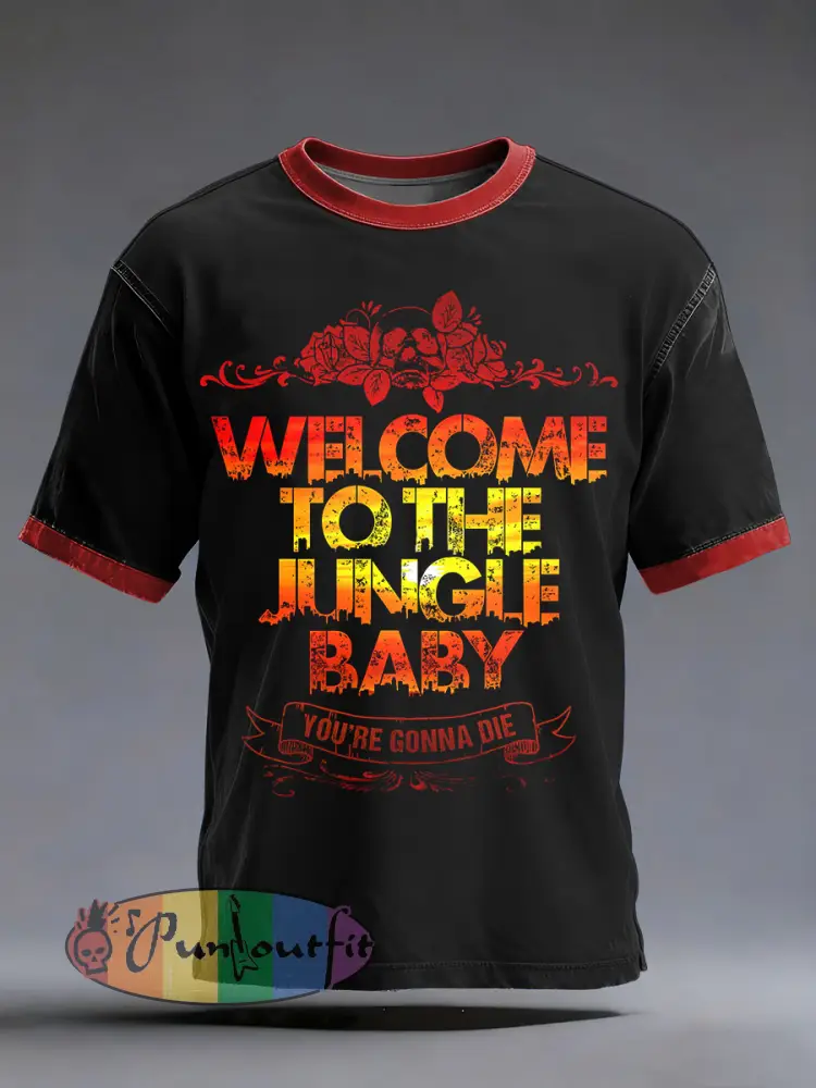 Men’s Welcome To The Jungle Short Sleeves T-shirt