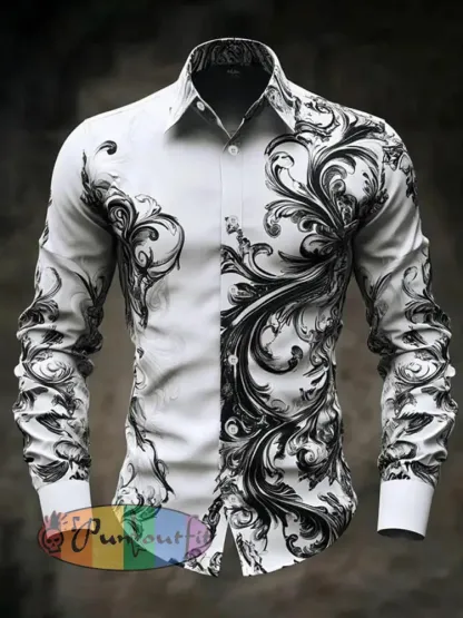 Men’s Vintage Skull Long Sleeve Shirt