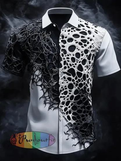 Men’s Vintage Skull Short Sleeve Shirt