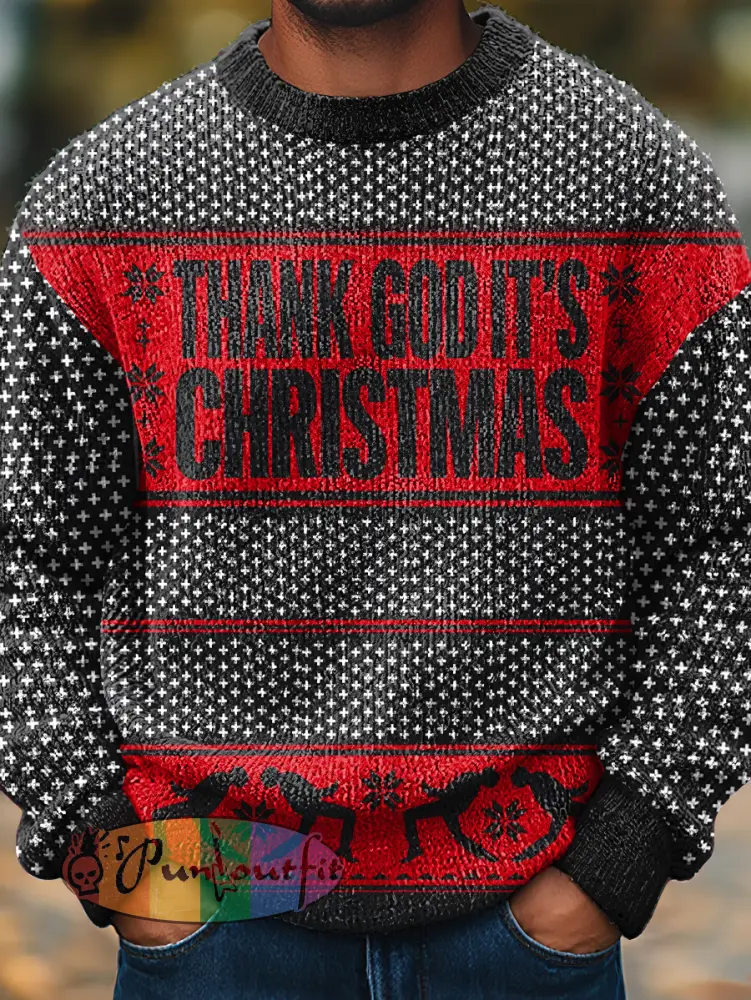 Men’s Rock Band Inspired Christmas Holiday Sweater