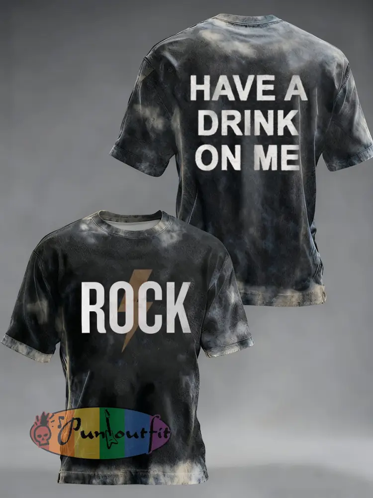 Men’s Rock Music Inspired short sleeves t-shirt