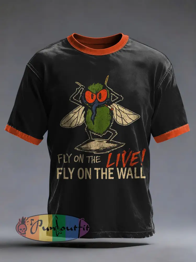 Men’s Rock Music Inspired Printed T-shirt