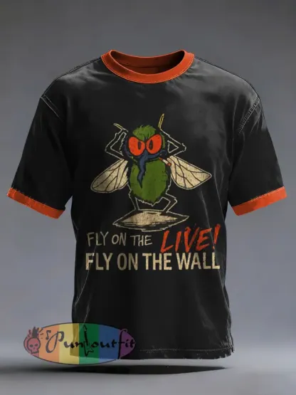 Men’s Rock Music Inspired Printed T-shirt