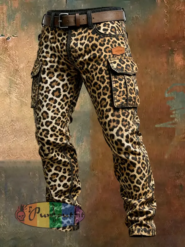 Men’s Retro Business Style Casual Work Trousers