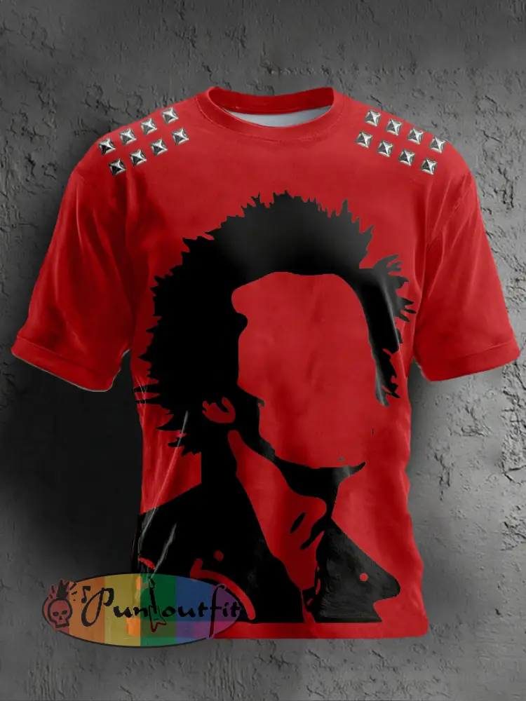Unisex UK Punk Music Lover Printed T-shirt