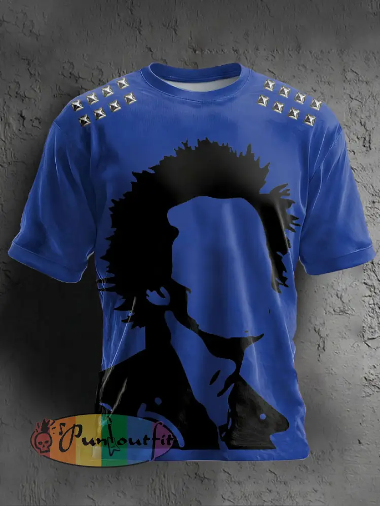 Unisex UK Punk Music Lover Printed T-shirt