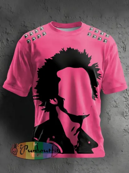 Unisex UK Punk Music Lover Printed T-shirt