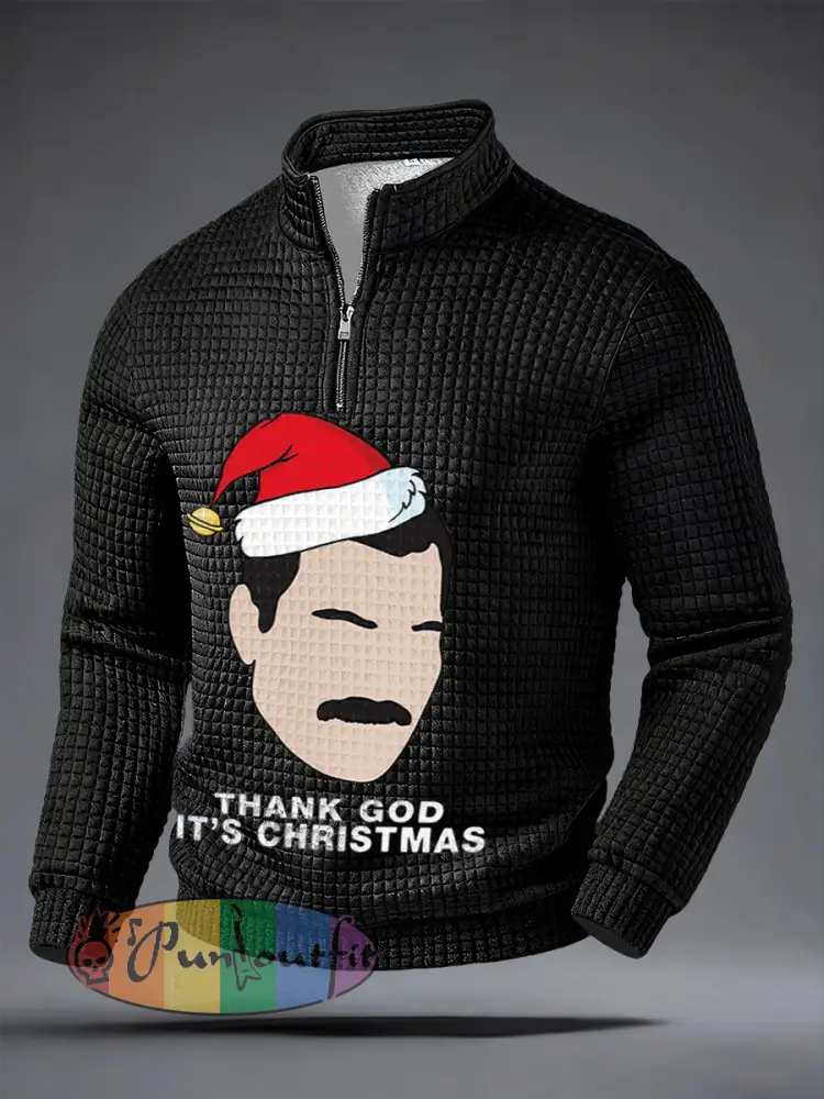 Men’s Rock Band Inspired Christmas Zip Top