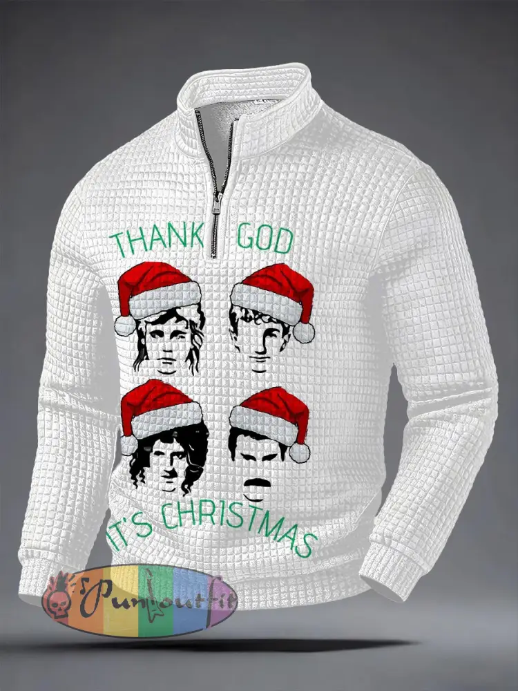 Men’s Rock Band Inspired Christmas Sweatshirt