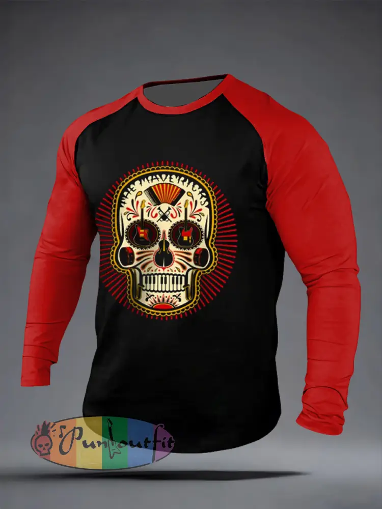 Men’s Country Music Inspired long sleeve round neck T-shirt