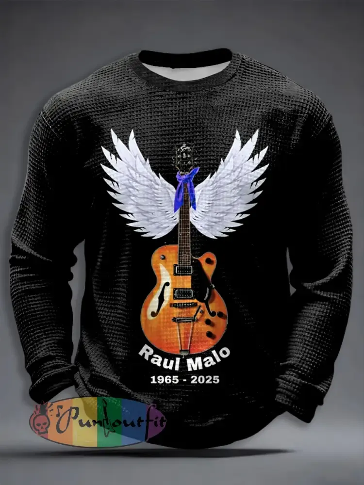 Men’s Country Music Inspired Waffle Long Sleeves T-Shirt